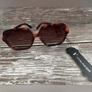 Vanlinker Tortoise Shell Geometric Sunglasses  Gradient Lenses Retro Aviator New